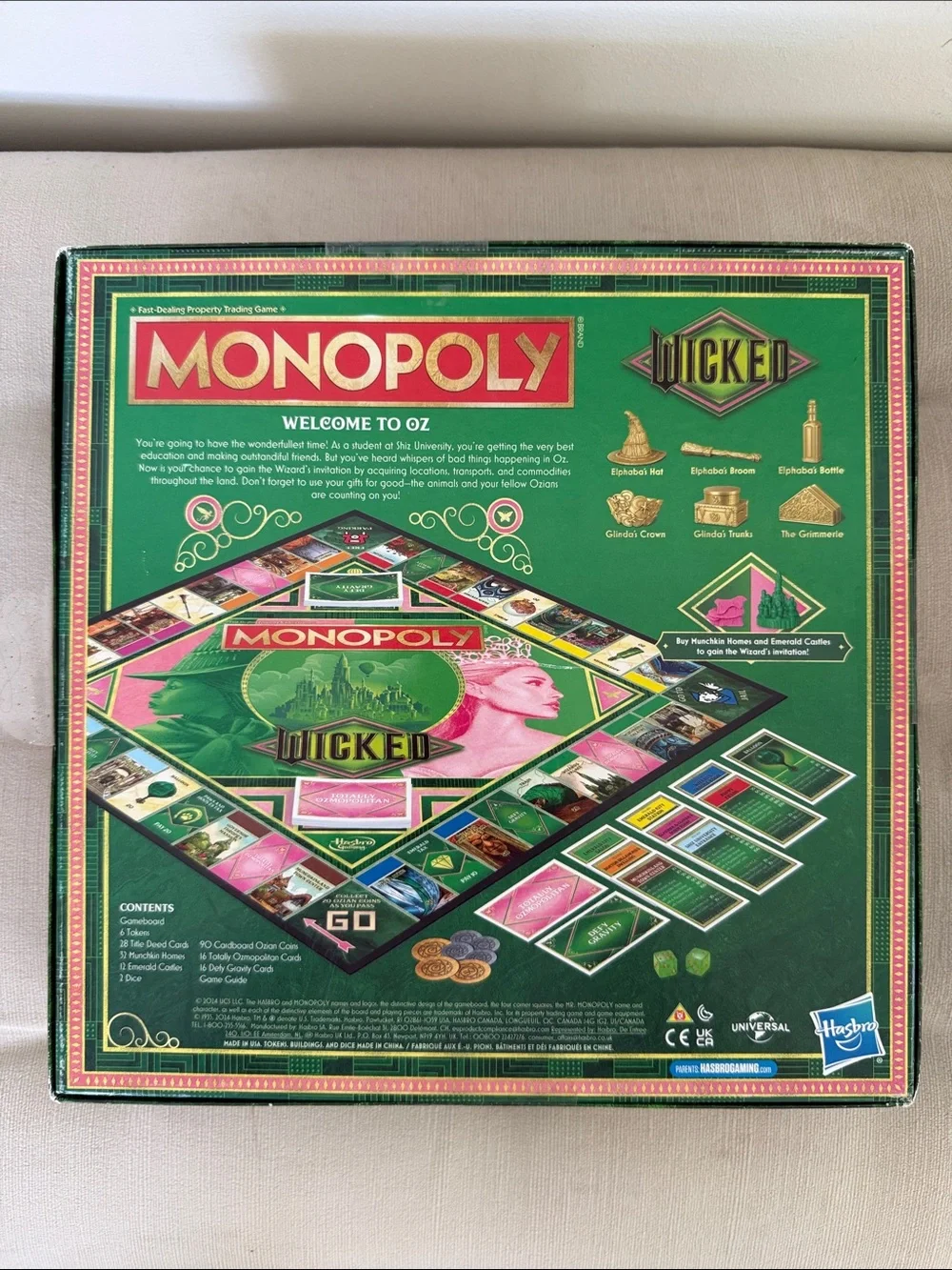 Monopoly Wicked Movie Edition Board Game - NEW